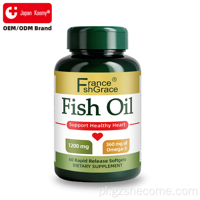 Shecome Kapsułki z olejem rybnym Wspomagające serce Omega 3